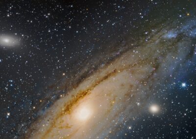 Zooming into the Andromeda realm